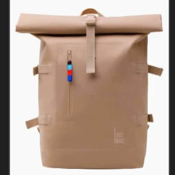 GOT Rolltop Backpack Free People Oyster Waterproof - Picture 1 of 6